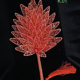 Quạt Tay Đẹp Mẫu Màu Đỏ K.01